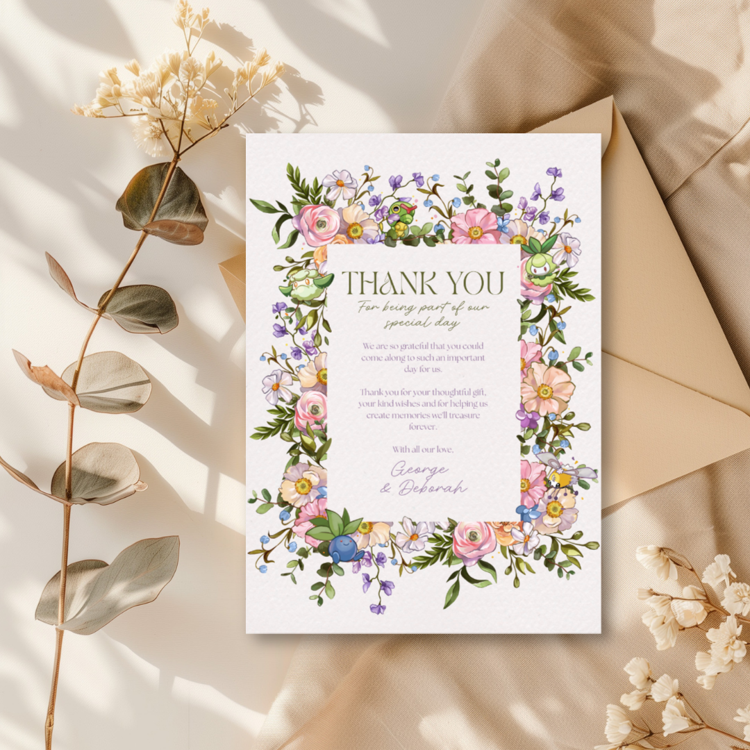 Pkmn Anniversary Invites - Editable Canva Template