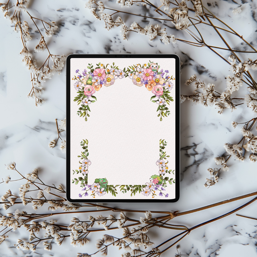 Pkmn 11 Printable Paper Designs -  Digital Download