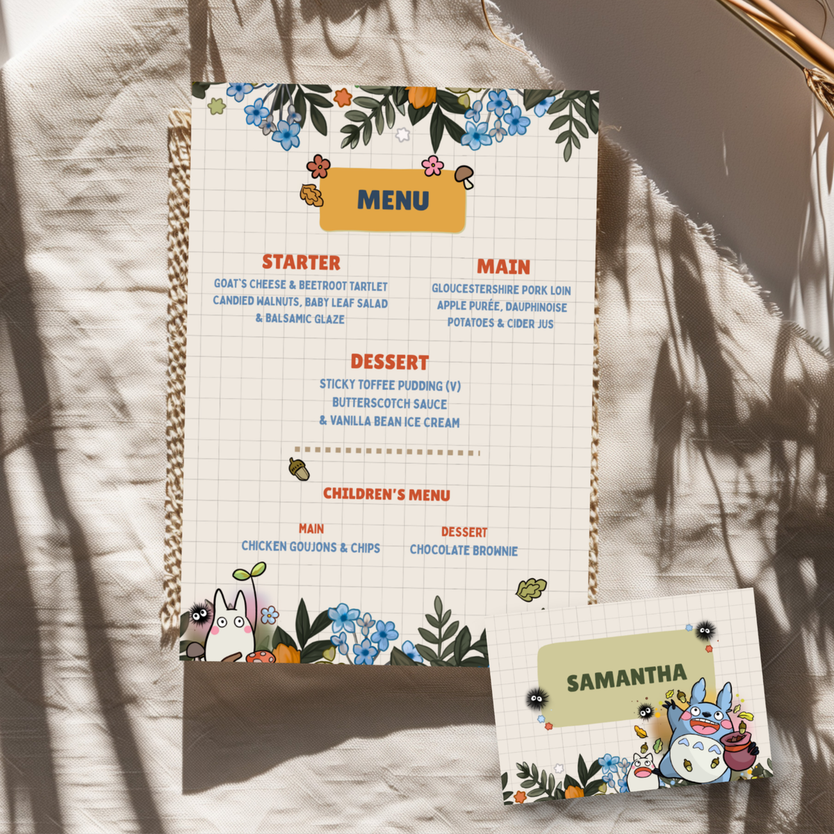 Anime Wedding Stationery - Editable Canva Template