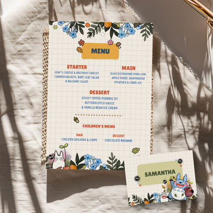 Anime Wedding Stationery - Editable Canva Template