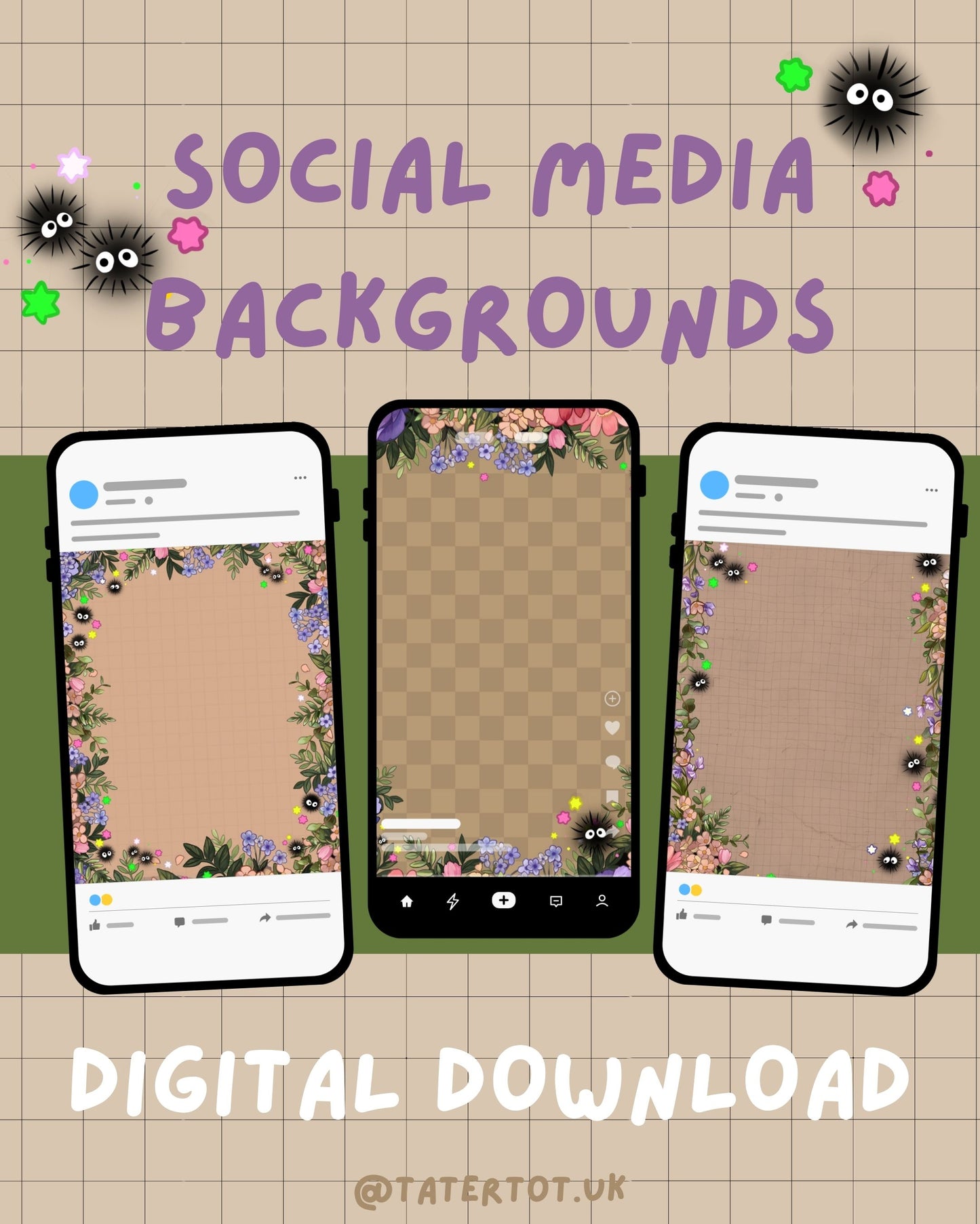 Soot Gremlin Social Media Template - Canva Digital Download
