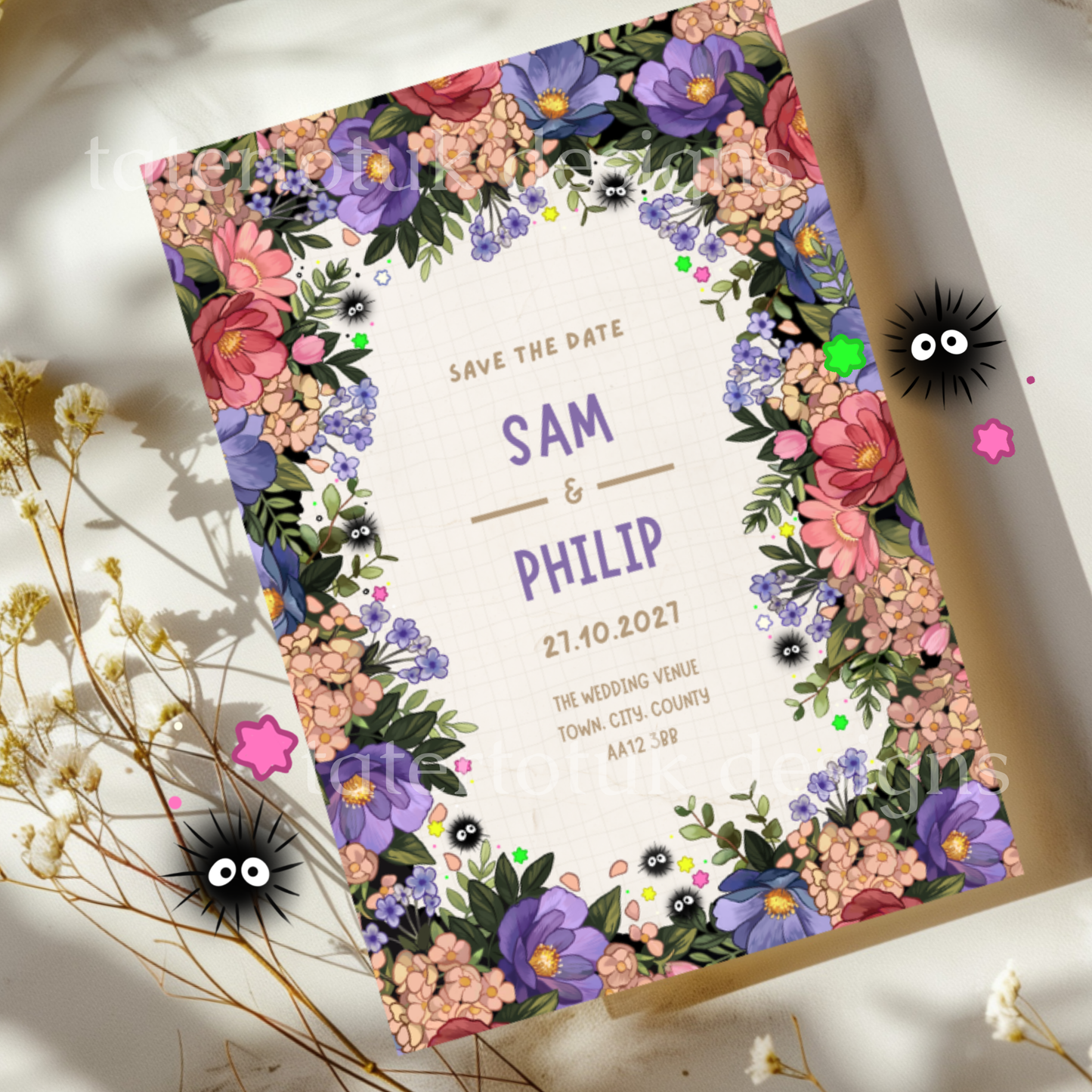 Soot Gremlin Stationery - Editable Canva Template