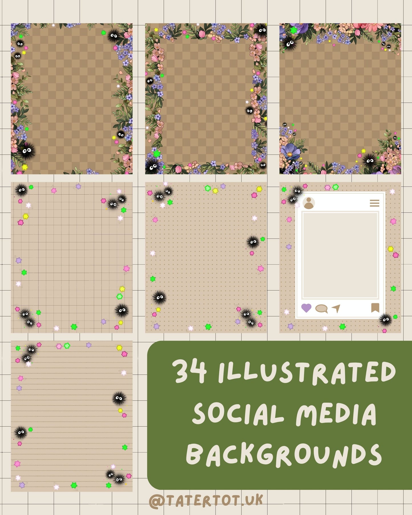 Soot Gremlin Social Media Template - Canva Digital Download