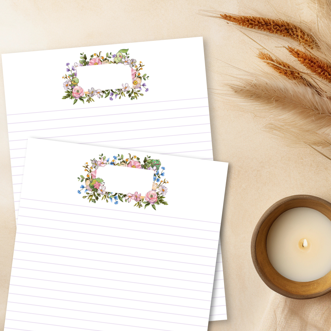 Pkmn Writing Paper - Printable Digital Download