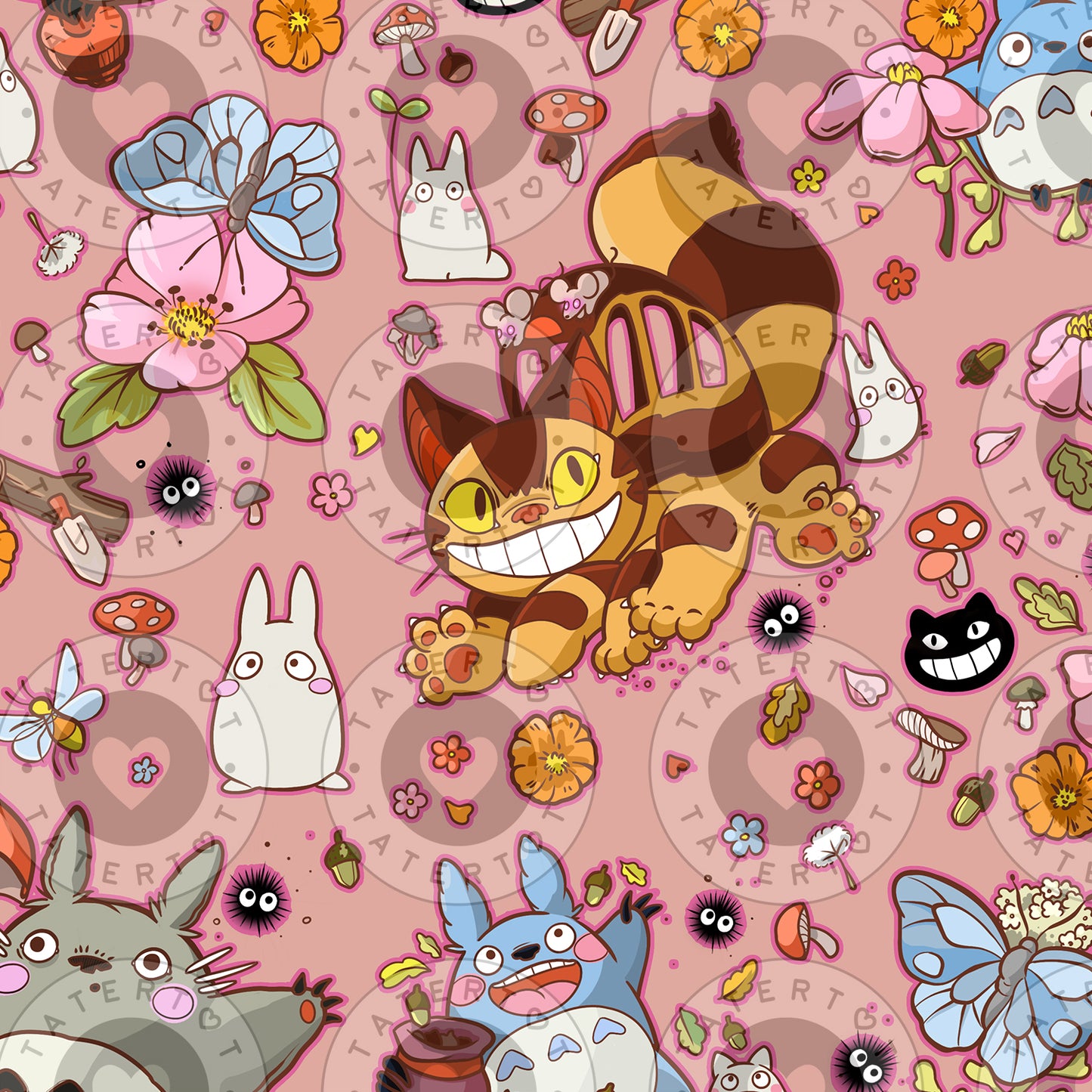 Forest Friends - Seamless Digital Repeat Pattern