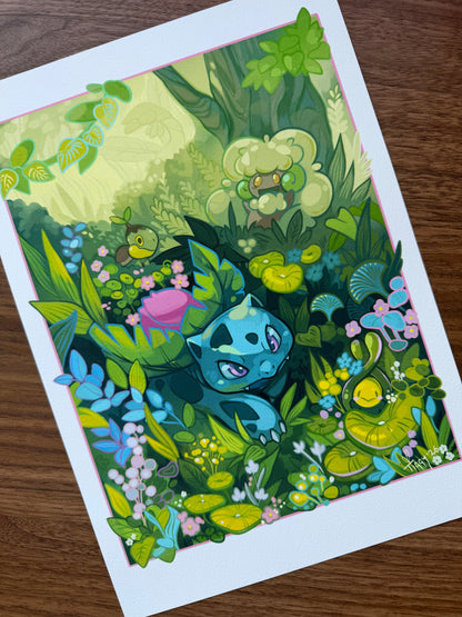 Ivy plant friends A4 Giclee Print