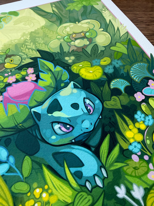 Ivy plant friends A4 Giclee Print