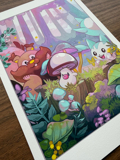 Squirrel Gang A4 Giclee Print