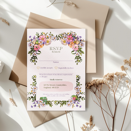 Pkmn Garden Stationery - Editable Canva Template