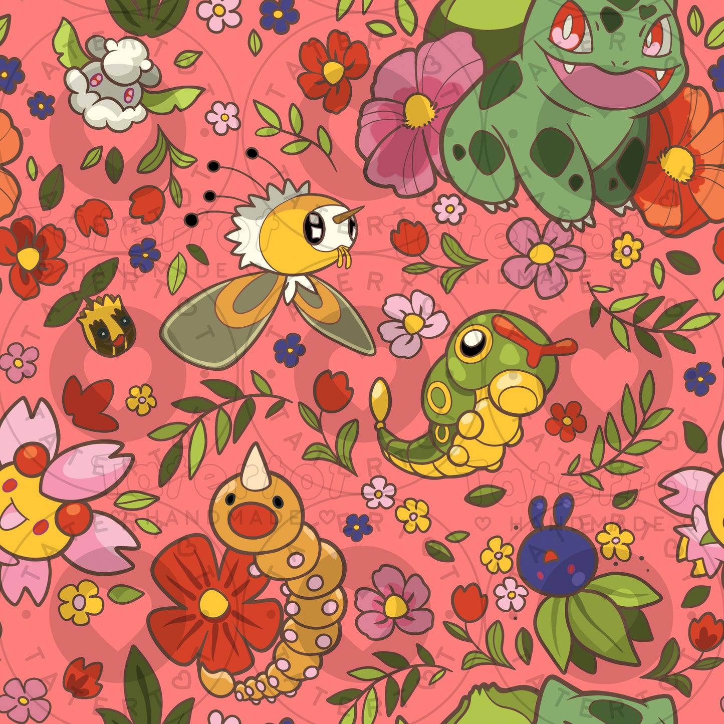Bulba Florals - Seamless Digital Repeat Pattern