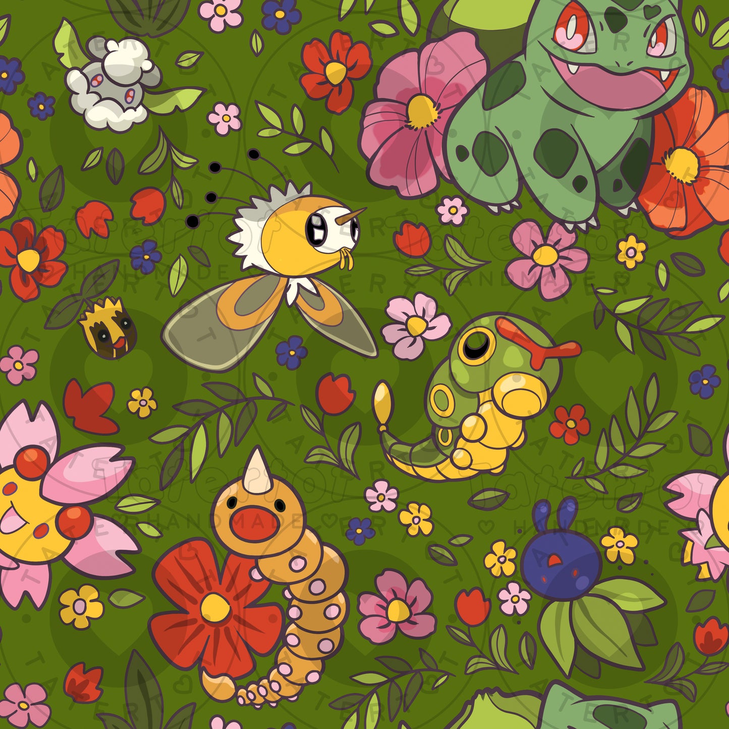 Bulba Florals - Seamless Digital Repeat Pattern