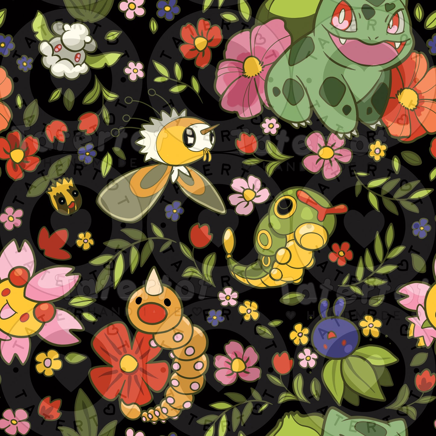 Bulba Florals - Seamless Digital Repeat Pattern