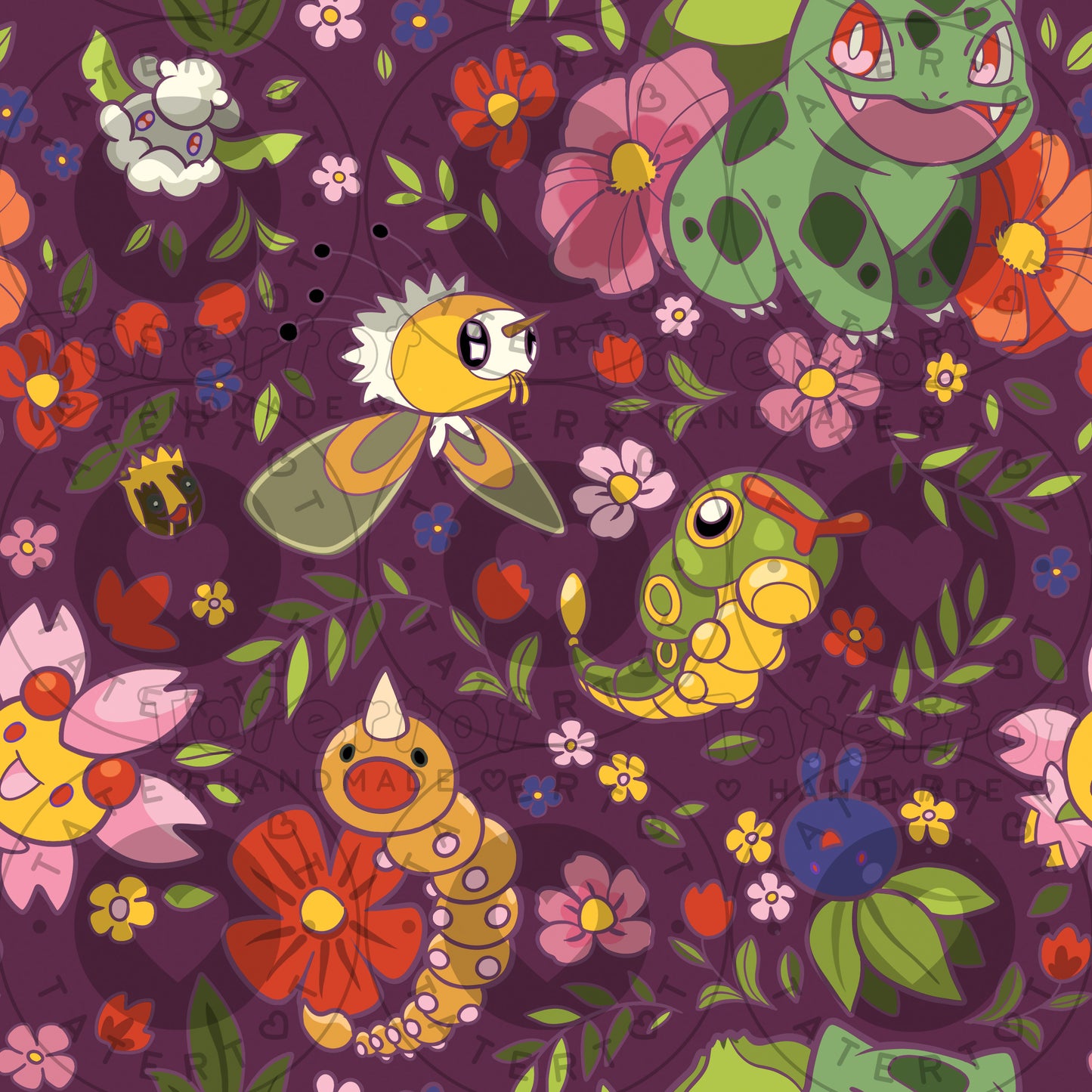 Bulba Florals - Seamless Digital Repeat Pattern