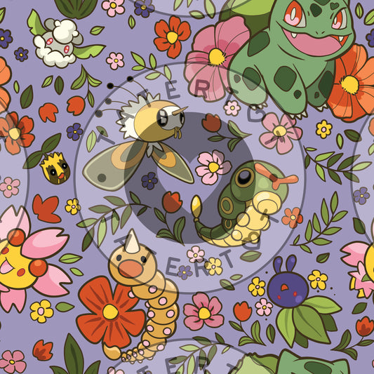 Bulba Florals - Seamless Digital Repeat Pattern