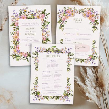Pkmn Garden Stationery - Editable Canva Template