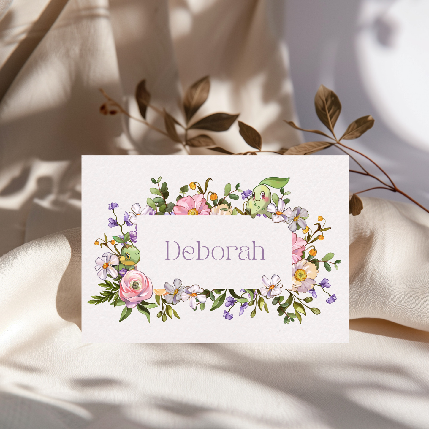 Pkmn Garden Stationery - Editable Canva Template