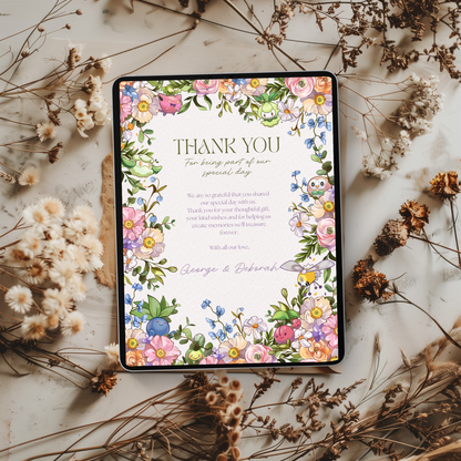 Pkmn Garden Stationery - Editable Canva Template